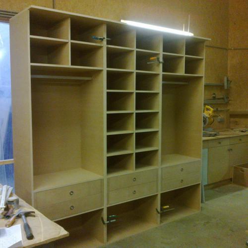 Aménagement de placards.