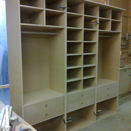 Aménagement de placards.