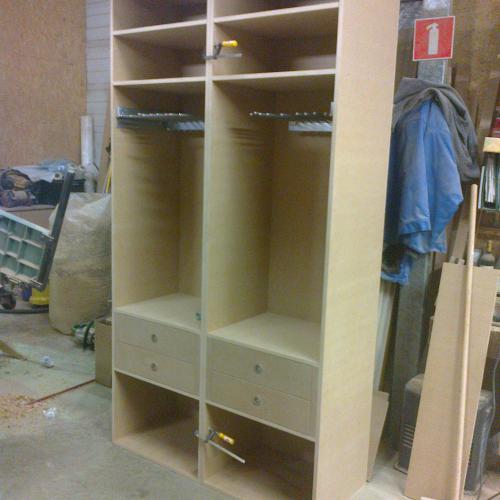 Aménagement de placards.